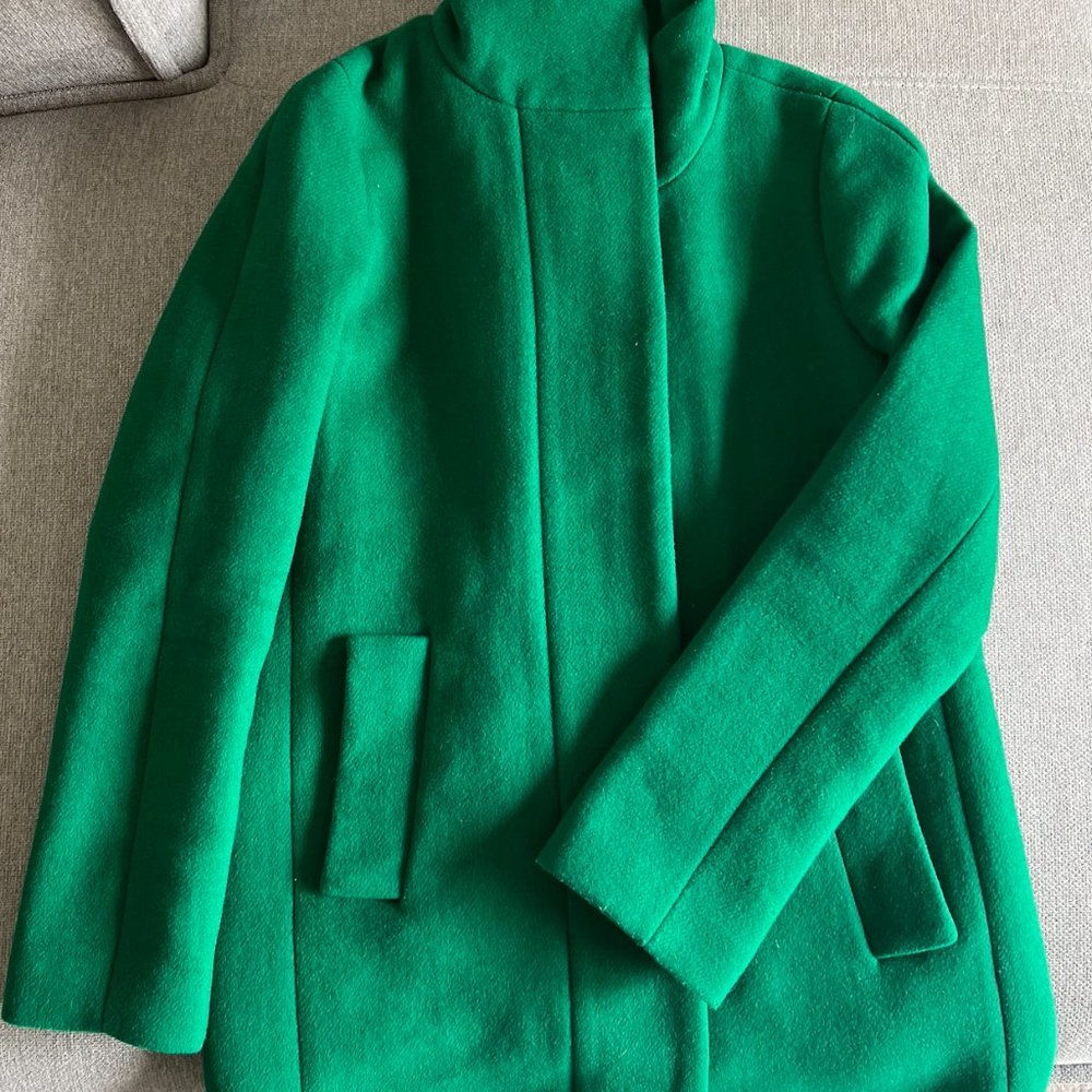JCrew City Coat - Emerald Green